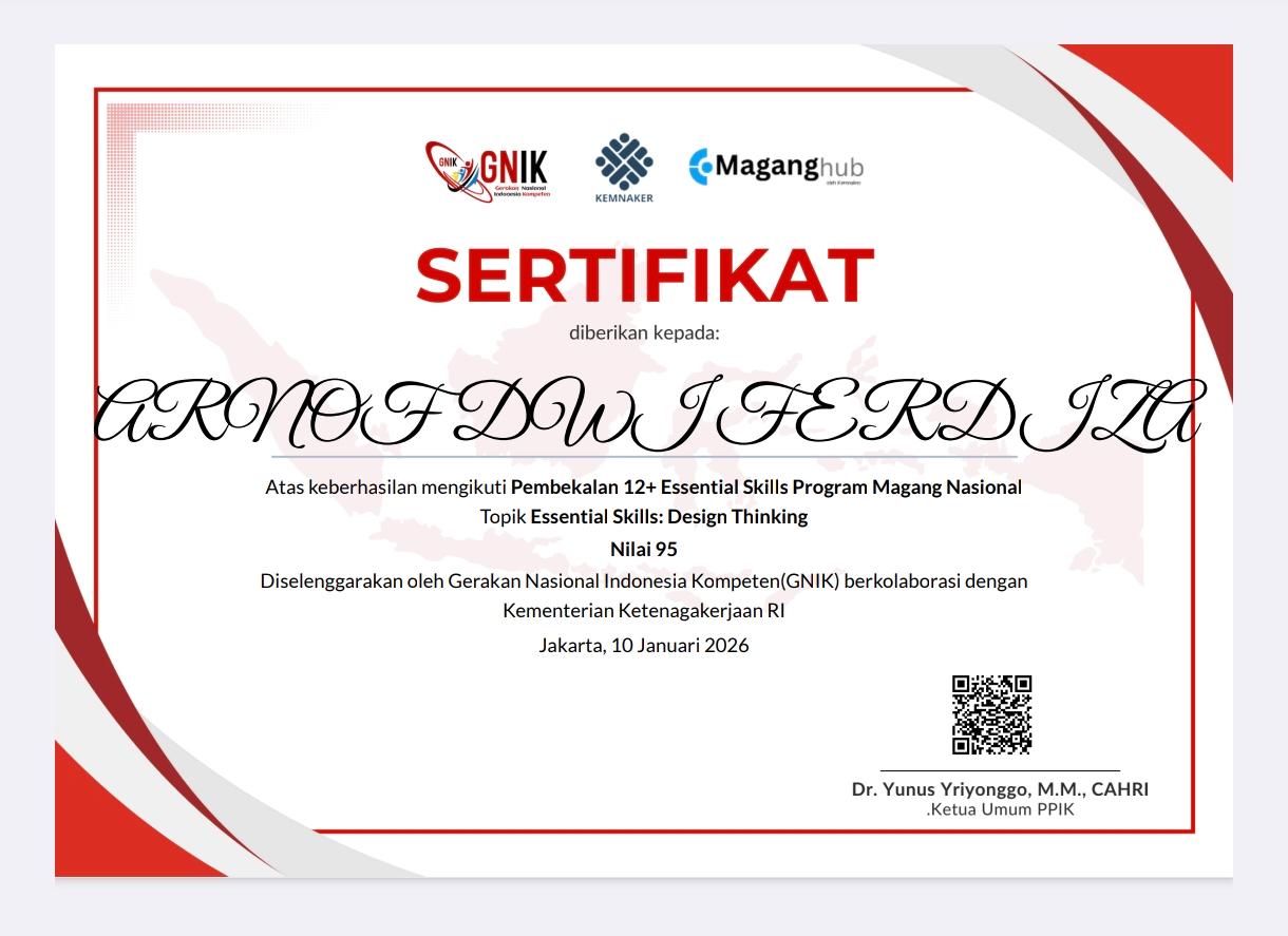 Sertifikat KEMNAKER
